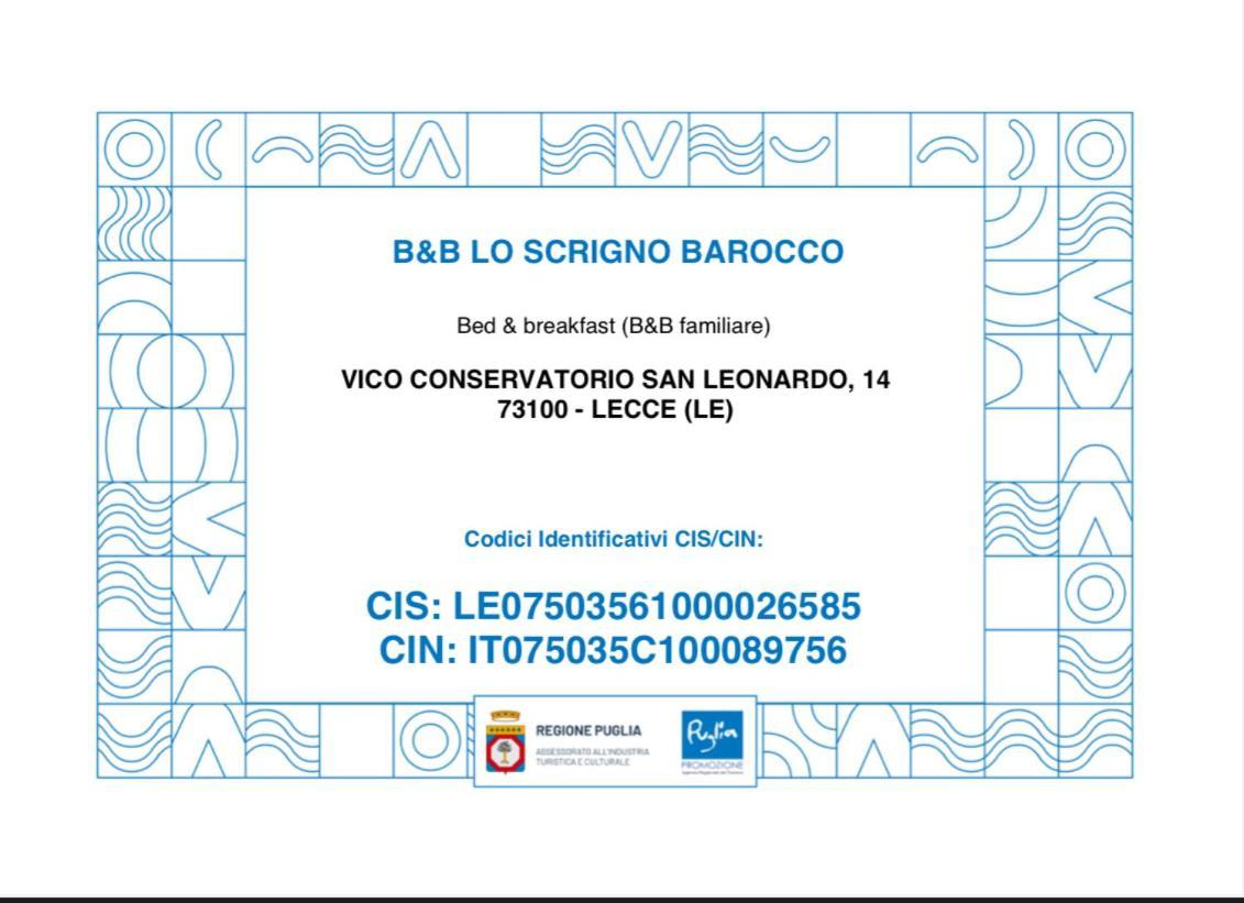 Lo Scrigno Barocco Bed & Breakfast Lecce Exterior photo